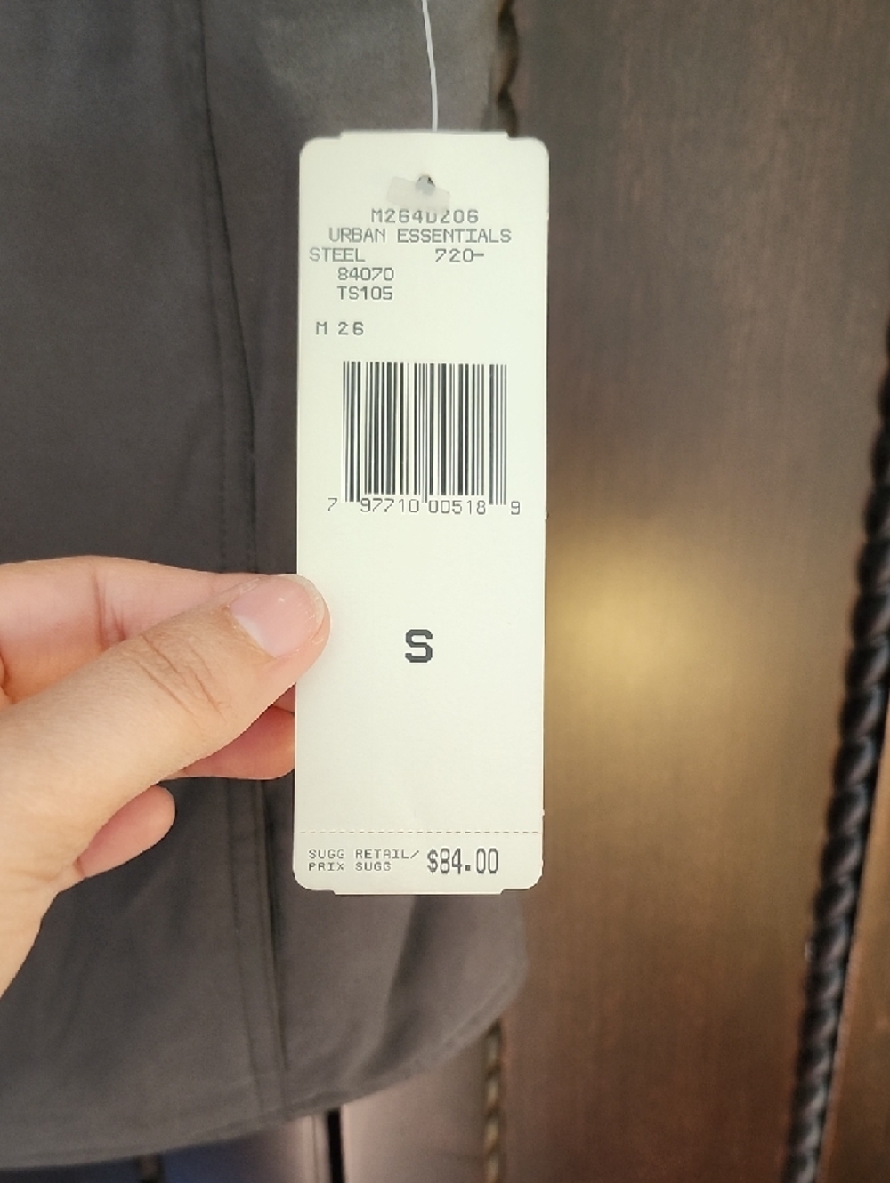 Jones & Co Dark Gray Polyester Vest - Picture 7 of 7